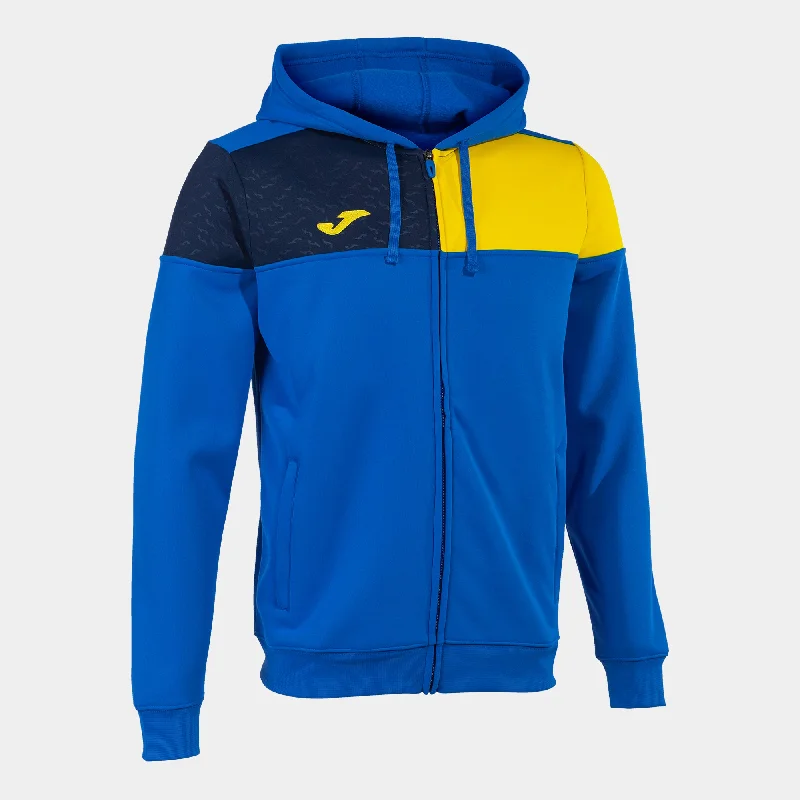 Joma Crew V Hoodie Jacket (Royal/Yellow/Dark Navy)