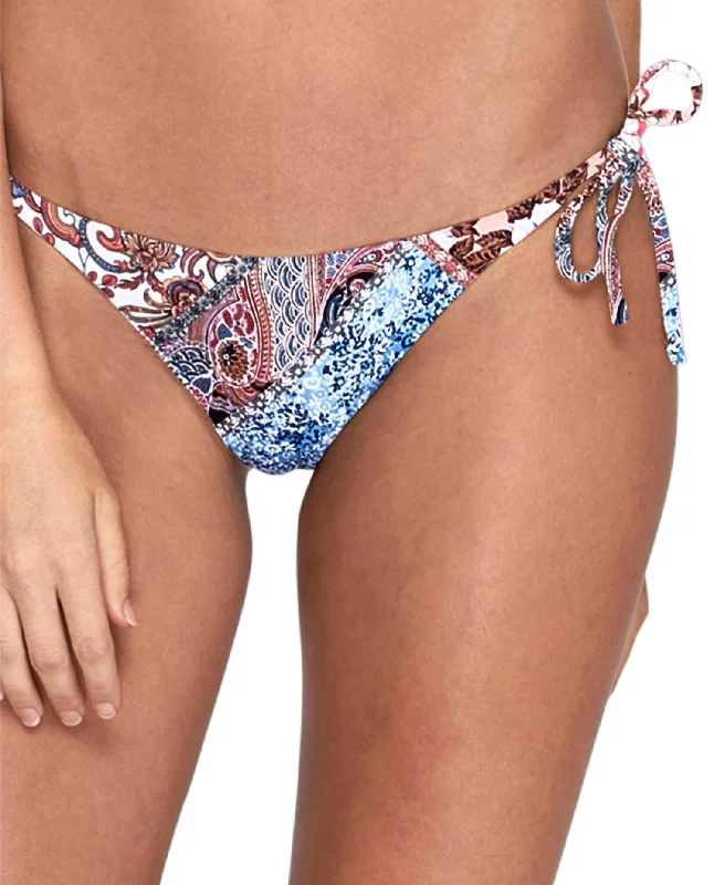 Cheeky Loop Tie Side Bikini Bottom In Australia Poetic