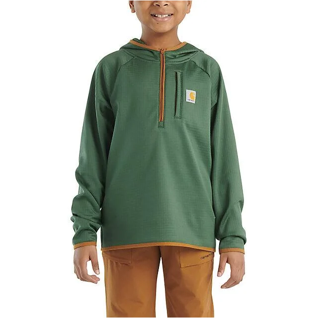 Boys' Long-Sleeve Quarter Zip Sweatshirt - Dark Green