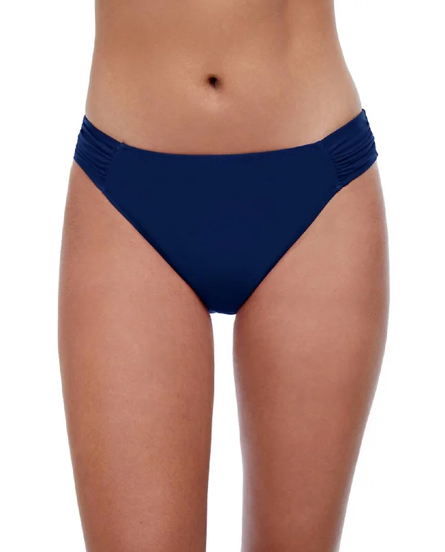 Side Tab Hipster Bikini Bottom In Tutti Frutti Navy