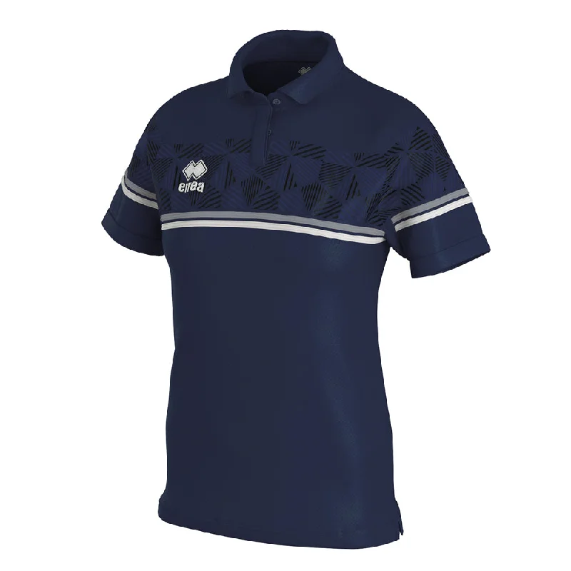 Errea Women's Darya Polo Shirt (Navy/Grey/White)