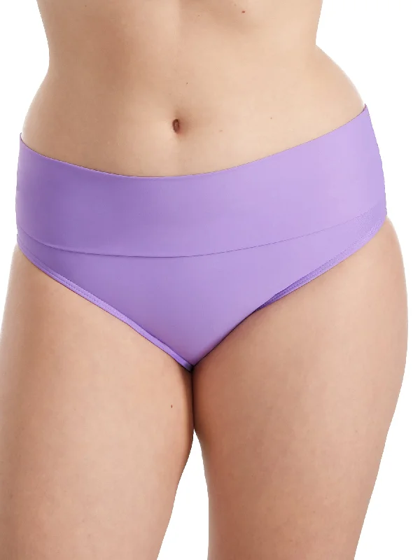 Sunsets Women's Fold-Over High-Waist Bikini Bottom