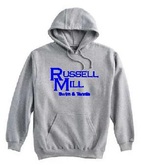 Team Ash Gray (18500) Hooded Sweatshirt WITH Logo - Russell Mill