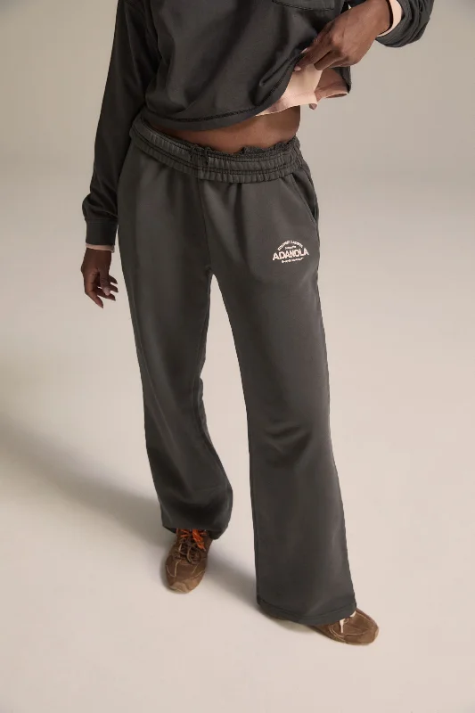 Classics Straight Leg Sweatpants - Charcoal Grey/Blush Pink