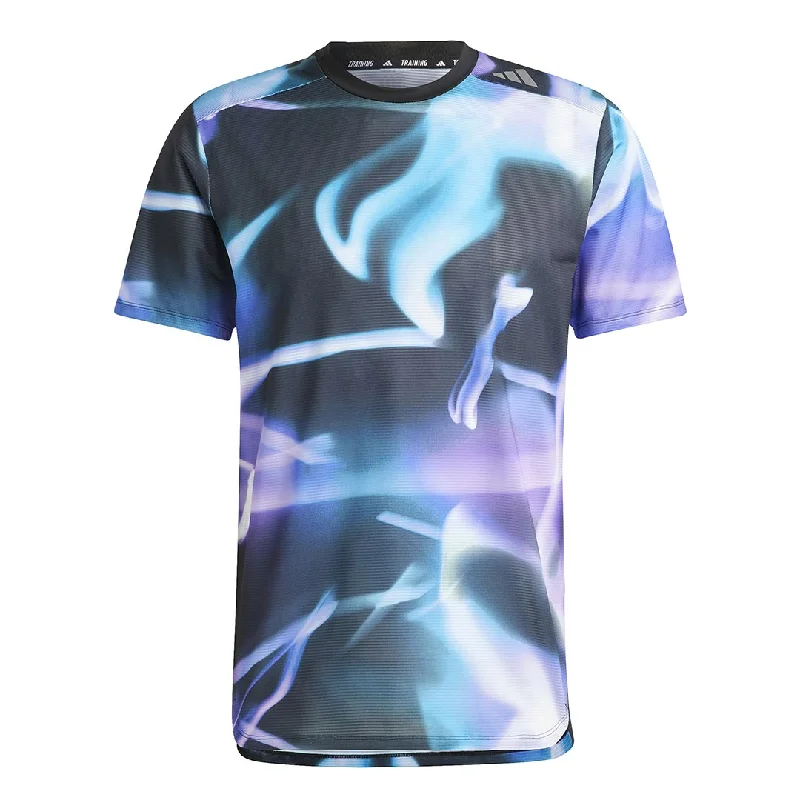 adidas - Men's Designed For Training HEAT.RDY Allover Print T-Shirt (HS7460)