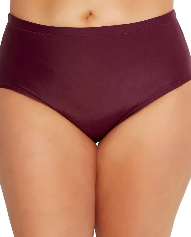 Women's Curve Mid Rise Swim Brief - Plus In St Vincent