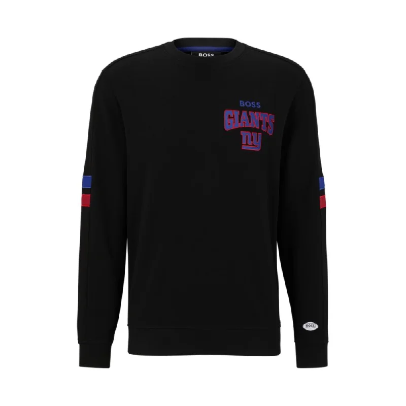 BOSS x NFL cotton-terry sweatshirt with collaborative branding