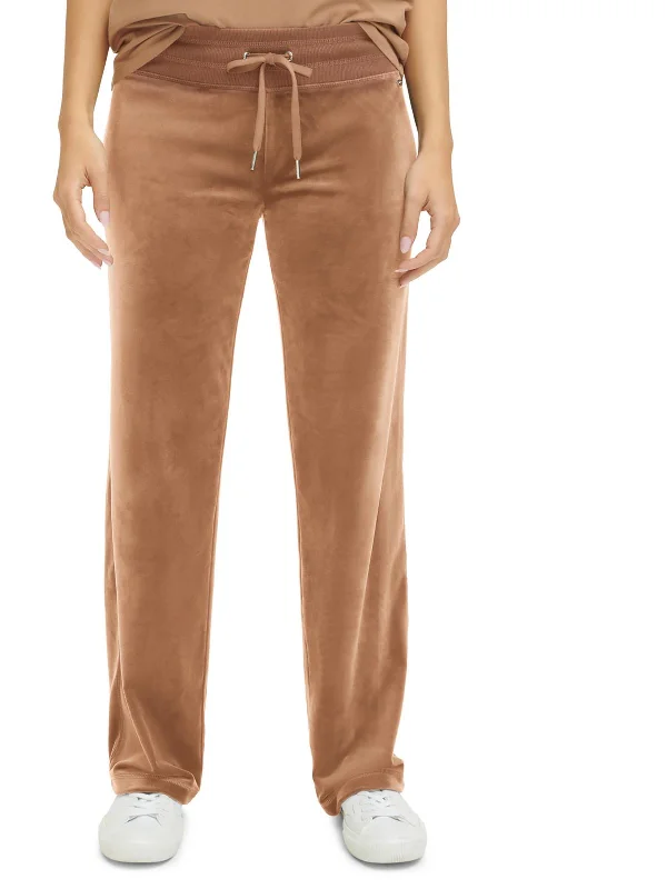 Womens Velour Pull On Sweatpants