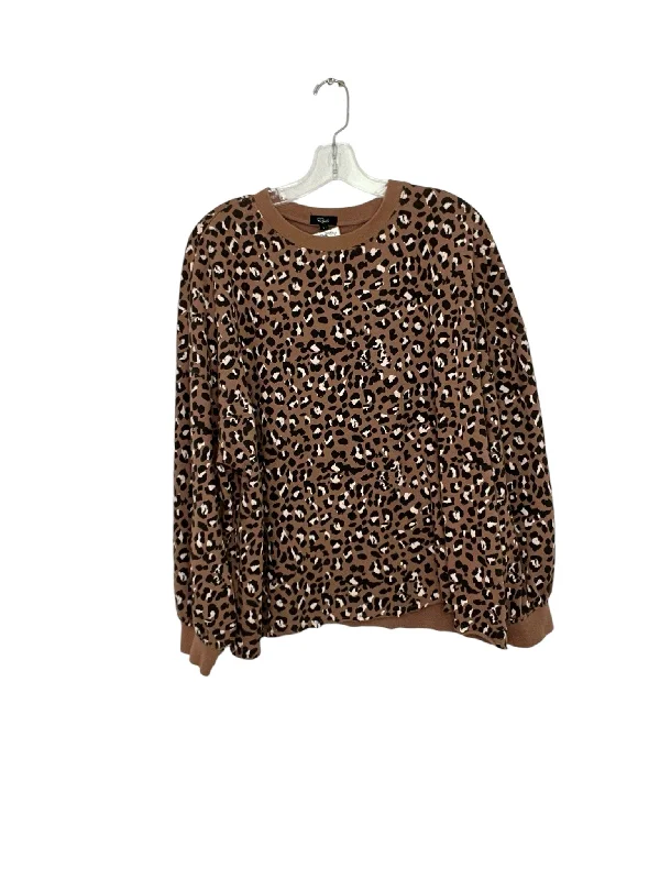 Rails Size Large Animal Print Pre-Owned Sweatshirt- Ladies