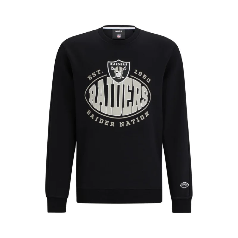 BOSS x NFL cotton-blend sweatshirt with collaborative branding