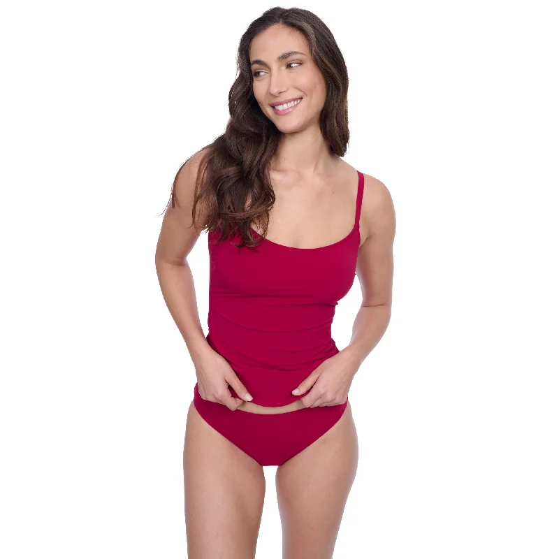 Devine Round Neck Tankini Swim Top