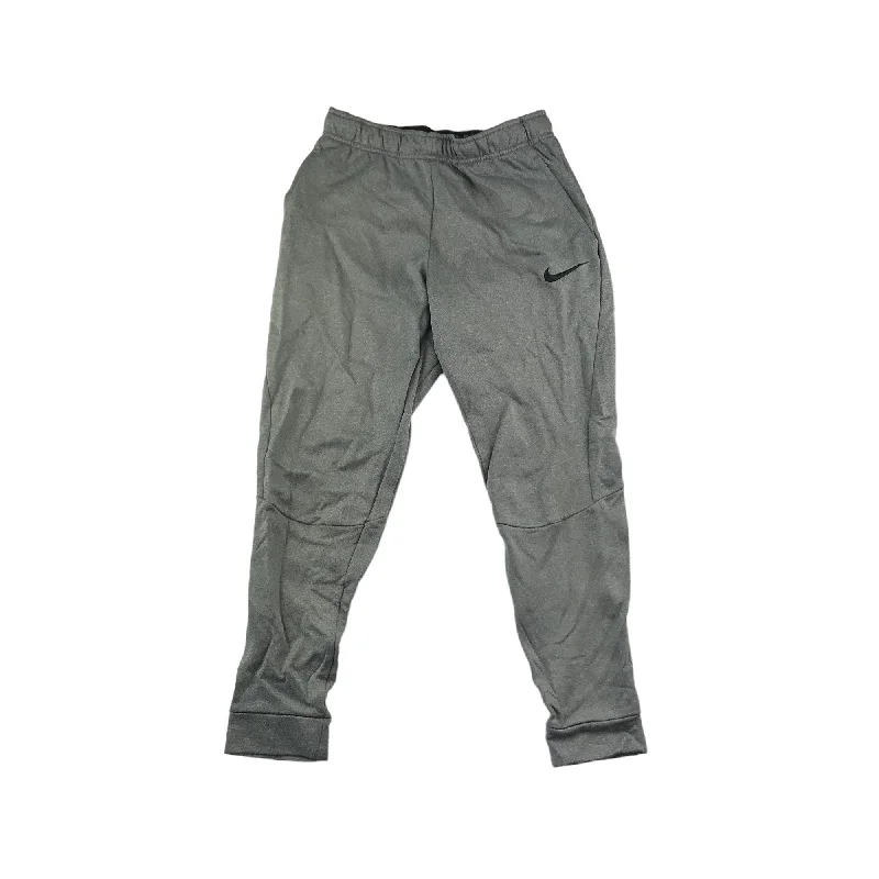 Nike Sport Joggers Size S Grey Plain with Logo