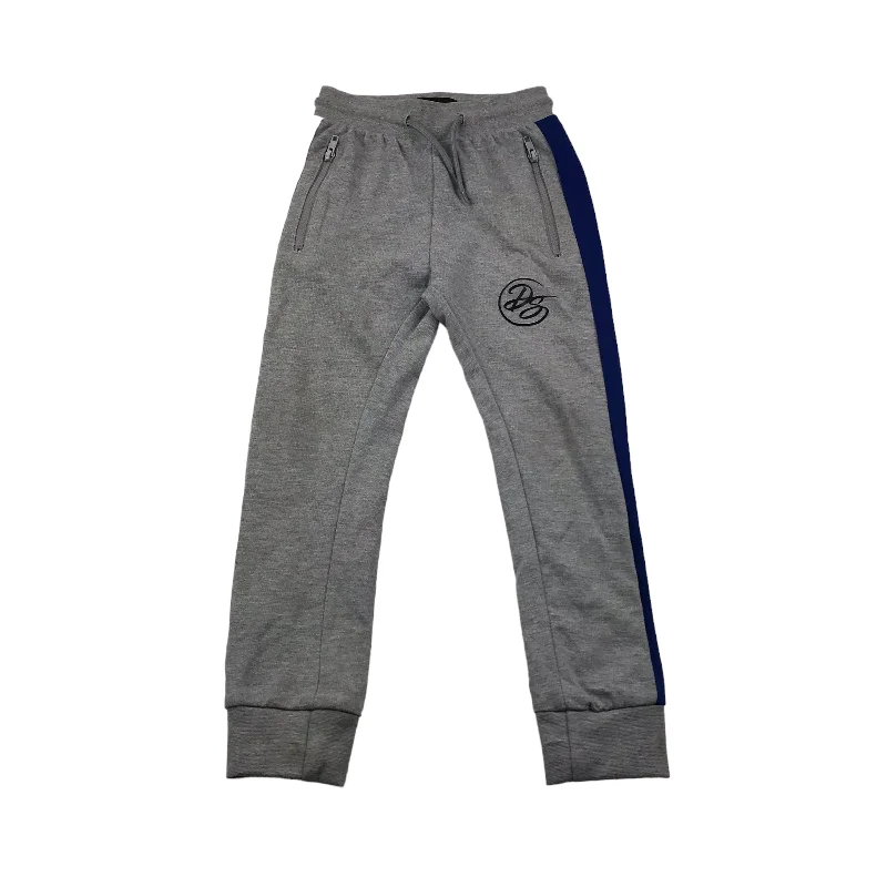 DSTRUCT Grey White and Blue Panel Joggers Age 7