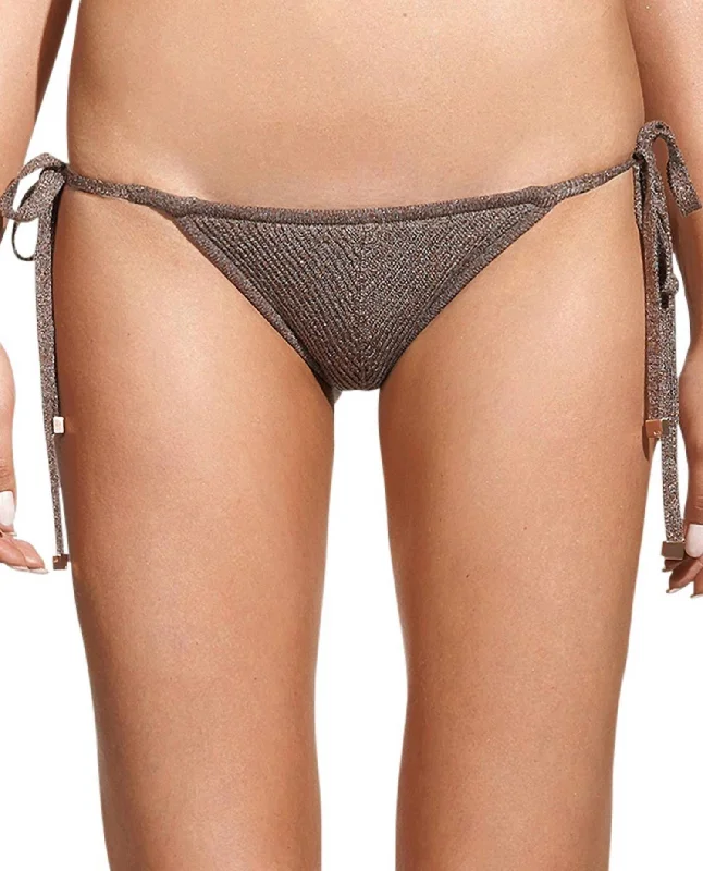 Solid Side Tie Bikini Bottom In Tricot