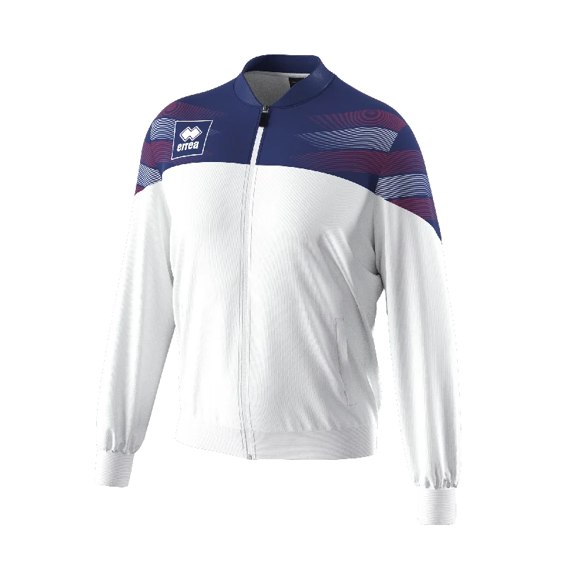 Errea Billy Jacket (White/Navy/Red)