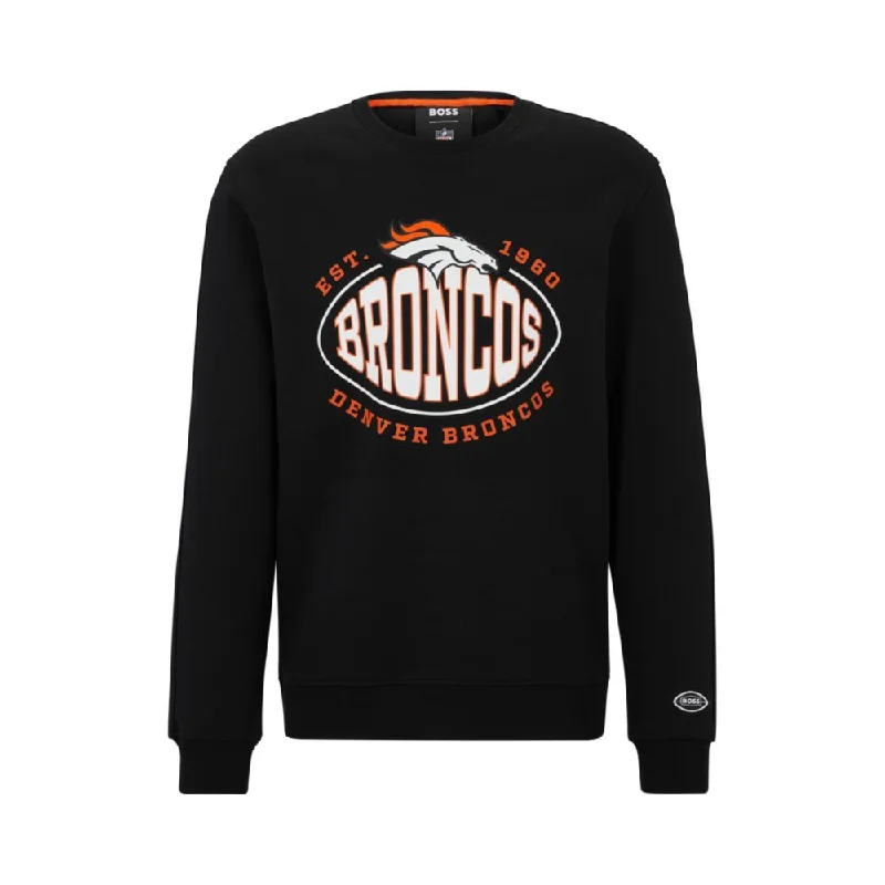 BOSS x NFL cotton-blend sweatshirt with collaborative branding