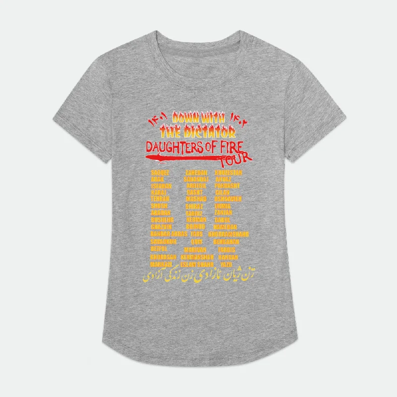 Daughters Of Fire Tour  Femme   Tee