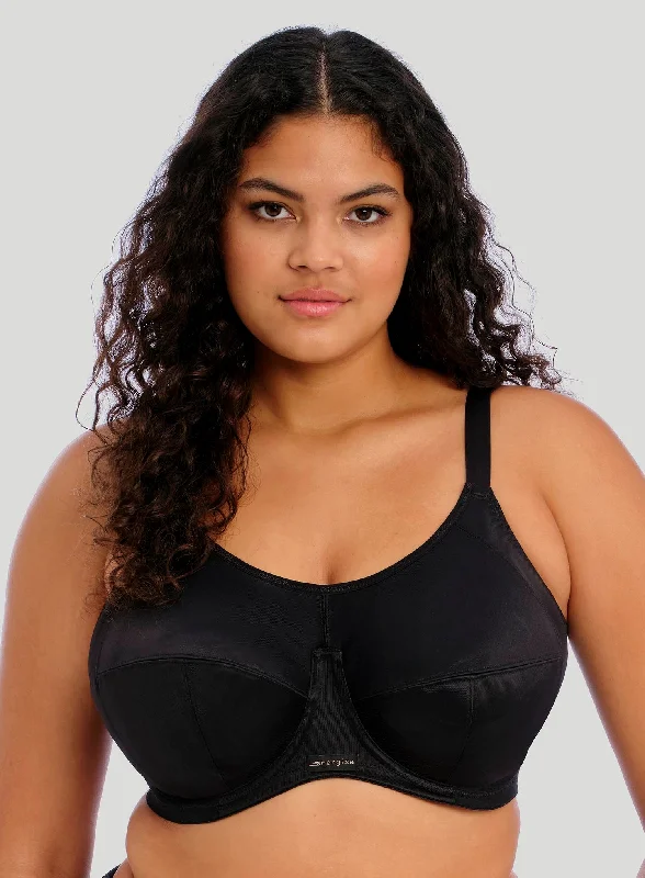 Elomi: Energise Sports Bra With J Hook Black