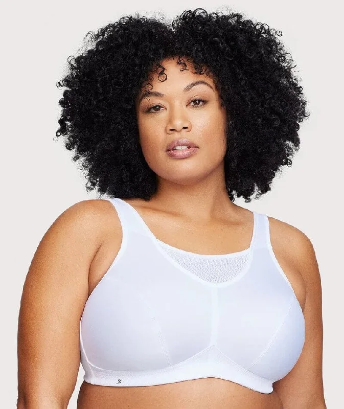 Glamorise No-Bounce Camisole Wire-Free Sports Bra - White