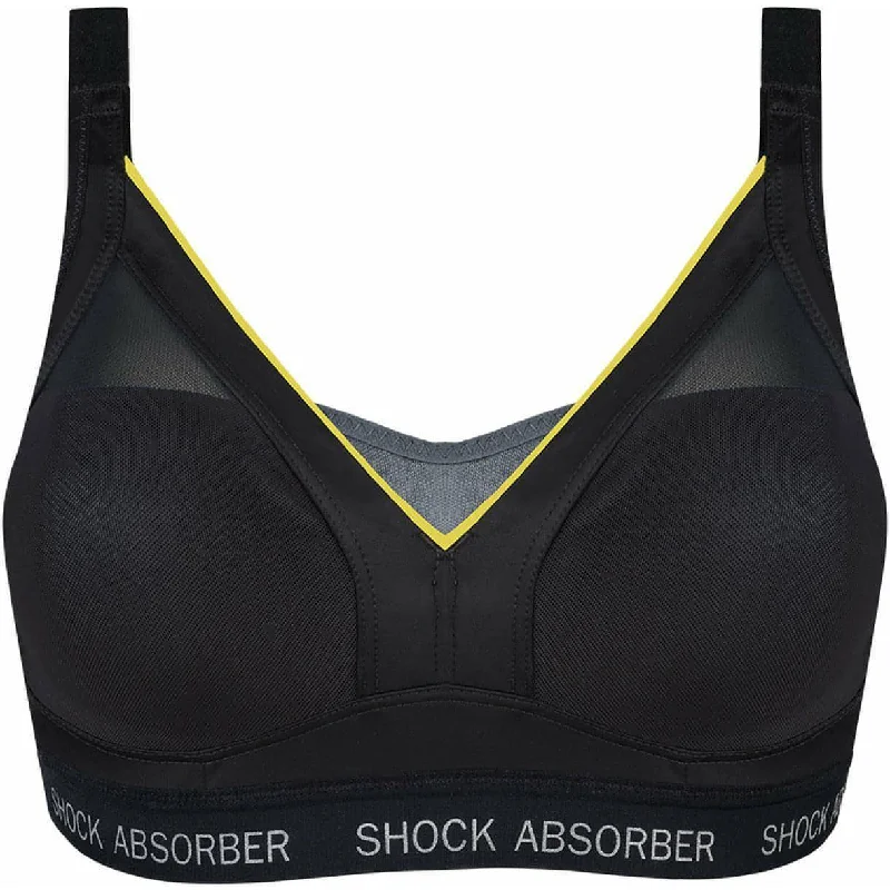 Shock Absorber Active Shaped Support Womens Sports Bra - Grey