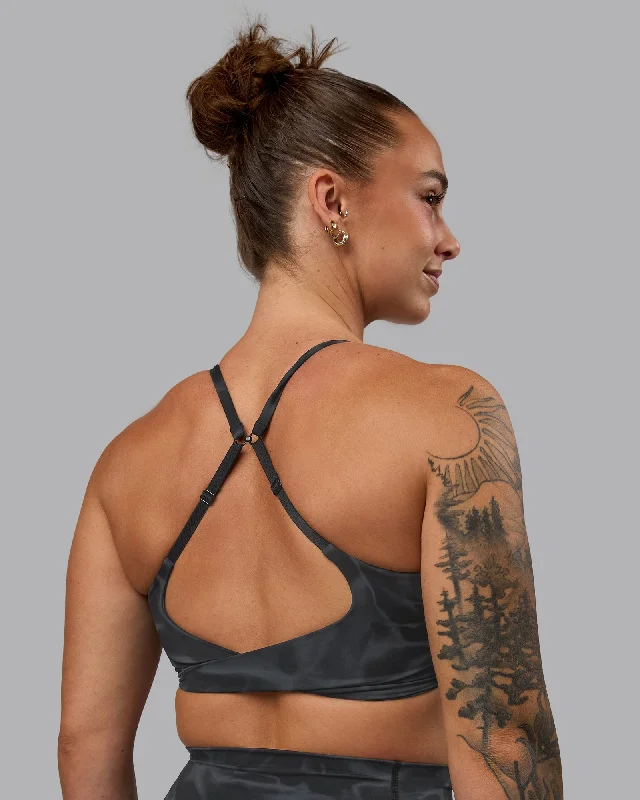 Twist Sports Bra - Tranquil-Black