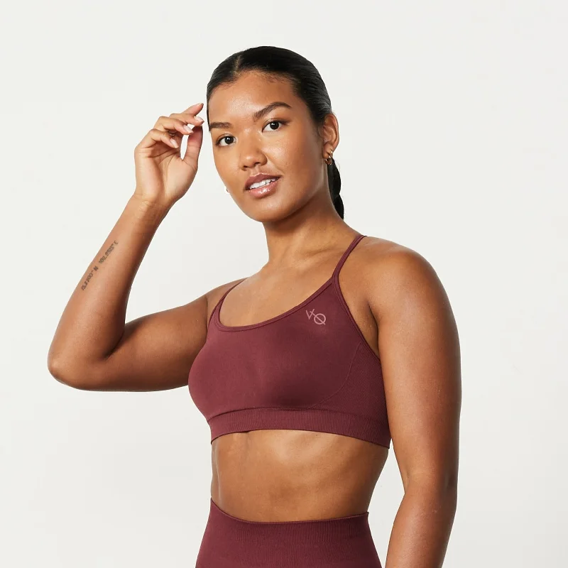 Vanquish Elevate Seamless Burgundy Multiway Low Support Bra