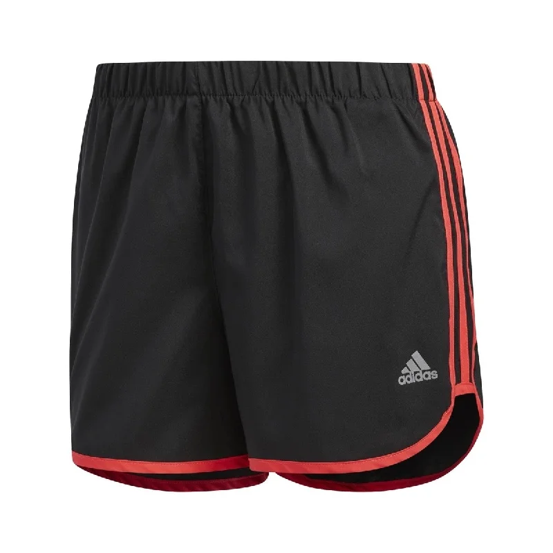 Adidas Women's M20 Reflective Running Shorts Black / Red Size Medium