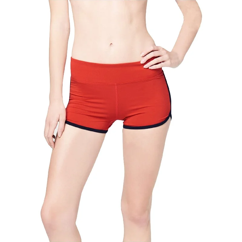 Aeropostale Womens Dolphin Athletic Workout Shorts, Red, X-Small