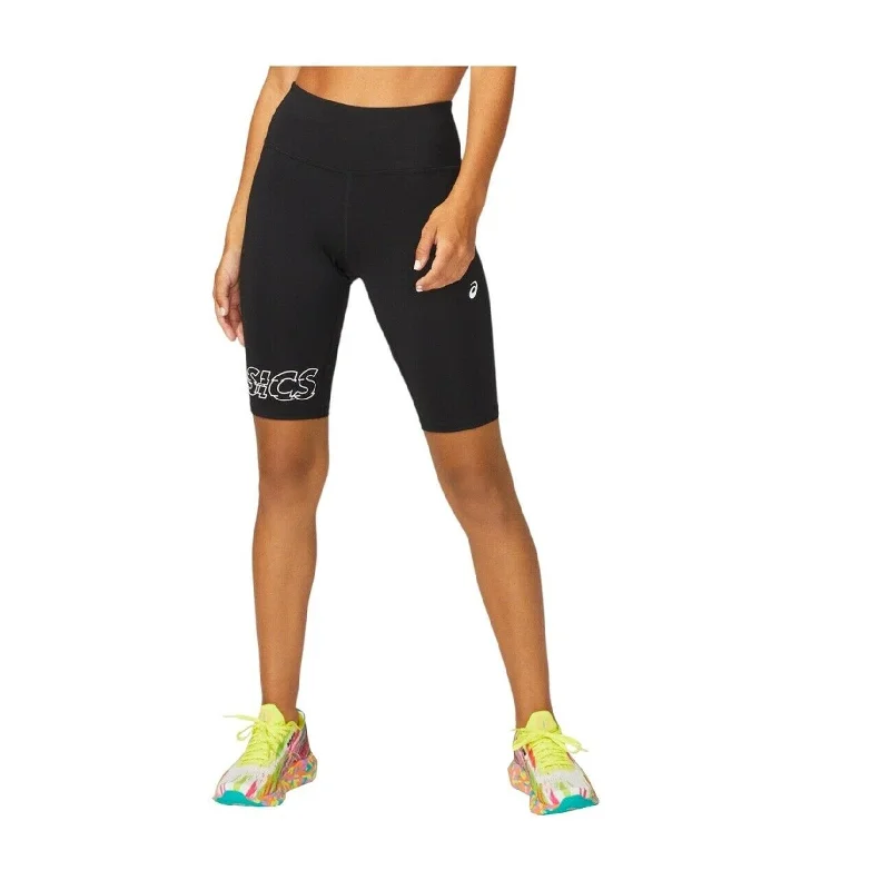 ASICS Womens Sprinter Athletic Compression Shorts, Black, X-Small