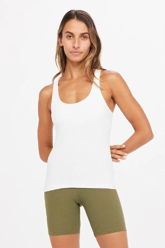 Balance Seamless Lenny Tank | White