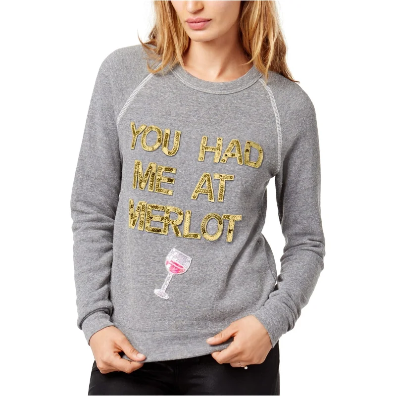 Bow & Drape Womens You Had Me At Merlot Sweatshirt