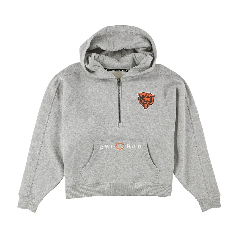 DKNY Womens Chicago Bears Hoodie Sweatshirt, Grey, Small