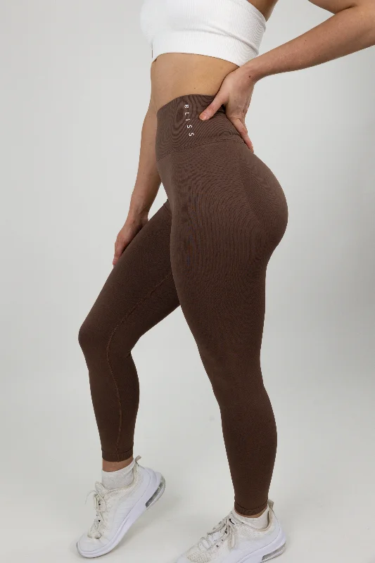 Essential Scrunch Leggings - Chocolate