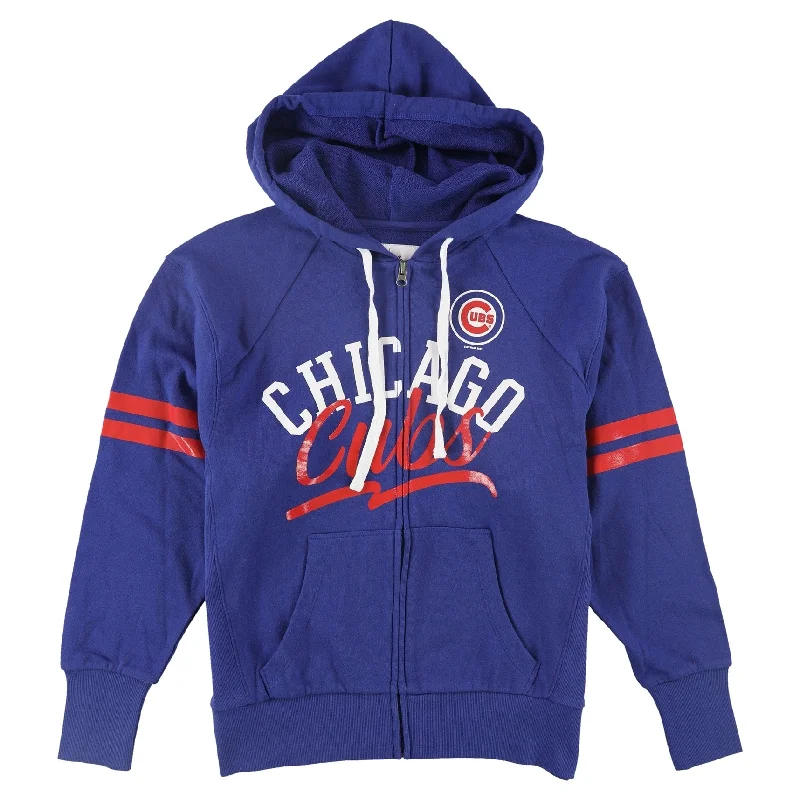 G-III Sports Womens Chicago Cubs Hoodie Sweatshirt, Blue, Medium