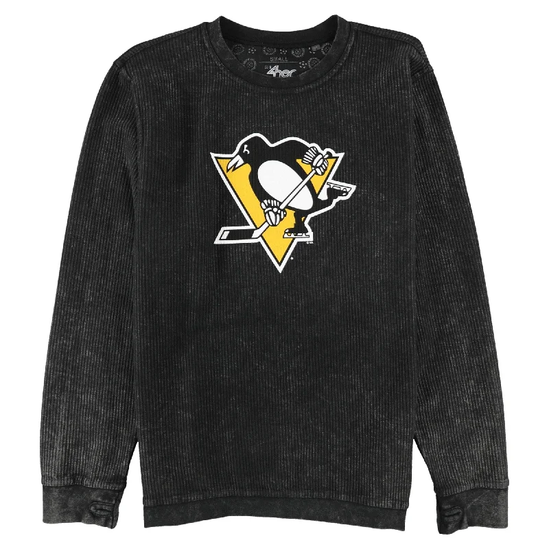 G-III Sports Womens Pittsburgh Penguins Sweatshirt, Black, Small