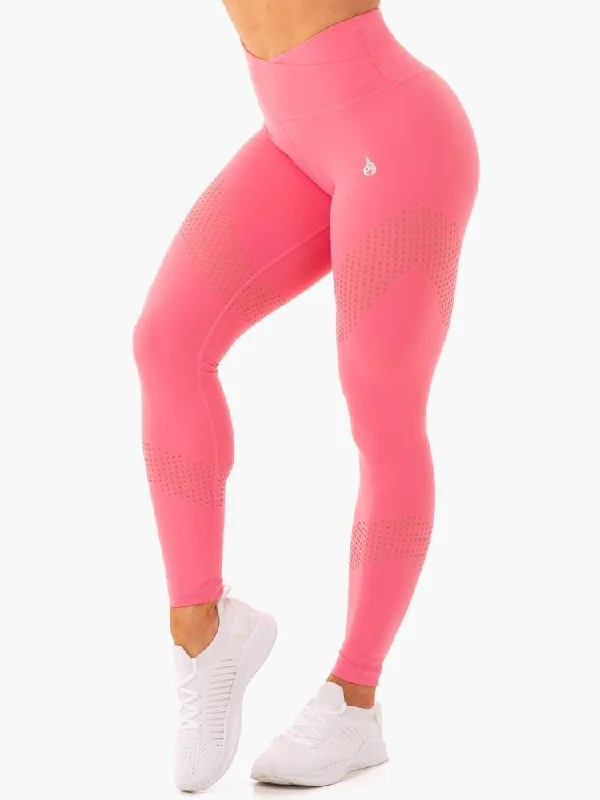 IMPACT HIGH WAISTED LEGGINGS - PINK