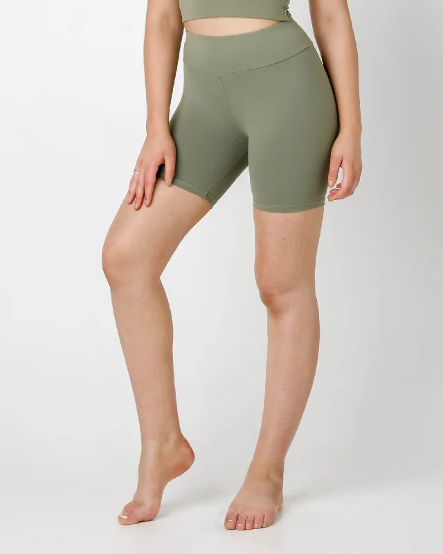 Khaki Bike Shorts