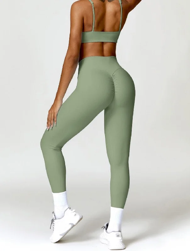 PEACH LEGGING - GREEN