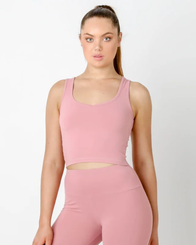 Pink Gia Racer Tank Top