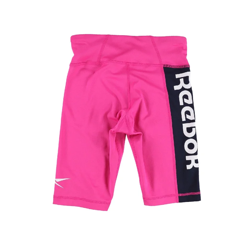 Reebok Womens Training Essentils Athletic Workout Shorts, Pink, Small