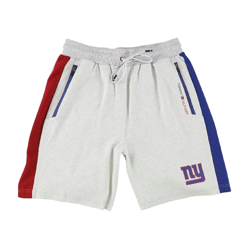 Tommy Hilfiger Womens New York Giants Athletic Bermuda Shorts, Grey, Medium