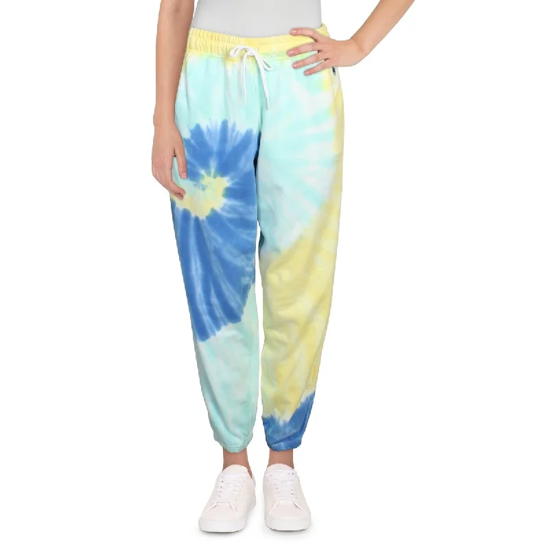 Womens Tie-Dye Drawstring Jogger Pants